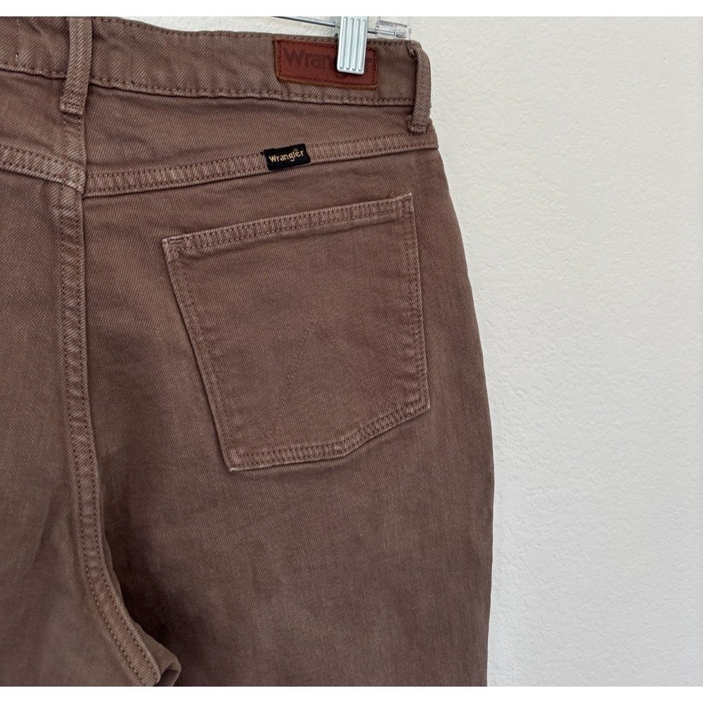 Wrangler Jeans 12 X 31 Brown High Rise Fierce Flare Denim Rodeo cowgirl Retro - Picture 9 of 16